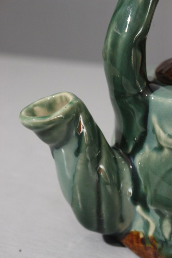 Image 1 of Athezza Franca - Théière vintage céramique à la tortue France XXème