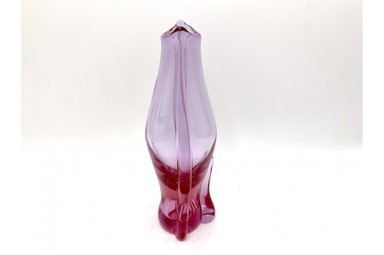 Image 1 of Roze vaas, M. Klinger Zelezny Brod, Tsjecho-Slowakije, jaren 1960