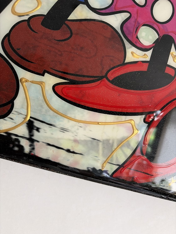 Micha Baker “Mickey and Minny” – Paintings & Drawings, Wood, Plexiglass (photo 3 of 5)