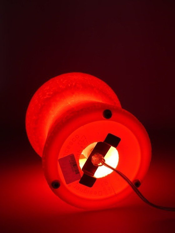Image 1 of Lampe de table italienne de style spatial – Pierfrancesco Arnone – design rouge – années 1970