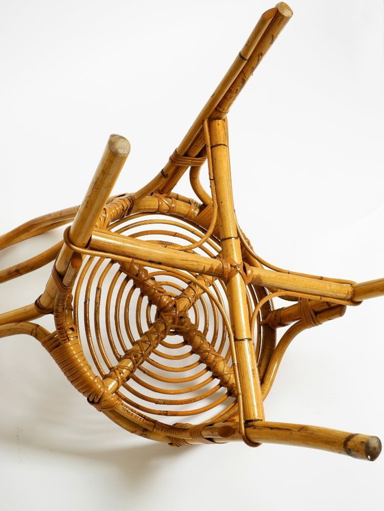 Image 1 of Paar sehr schöne seltene originale italienische Bambusstühle aus den 1960er Jahren