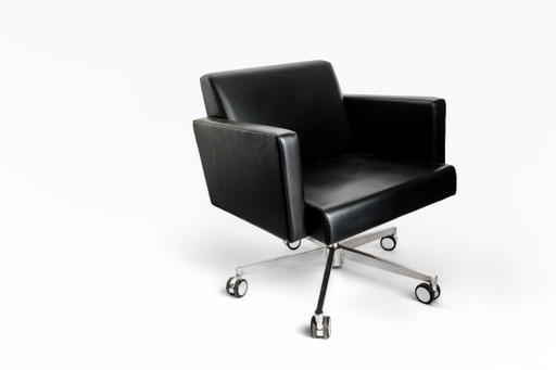 Poltrona Frau Set Van 2 Fauteuils/Bureaustoelen/Chairs – draaistoelen, Leather (photo 2 of 12)