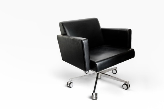 Poltrona Frau Set Van 2 Fauteuils/Bureaustoelen/Chairs – Draaistoelen, Leather (photo 2 of 12)