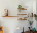Vintage Swedish shelving system, Nisse String shelving unit, original