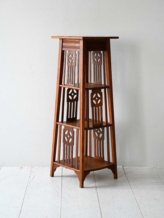 Image 1 of Jardinera escandinava de roble de principios del siglo XX