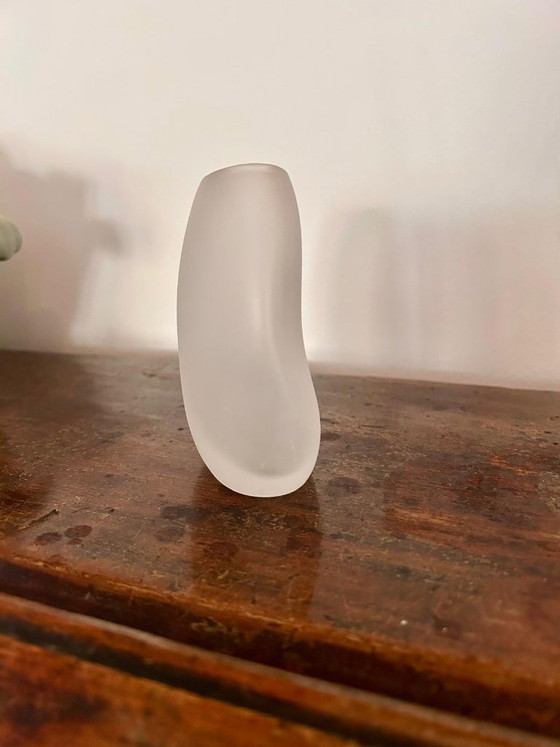 Image 1 of Authentic Hermès "Galet" (Pebble) Vase in White Opaline Glass