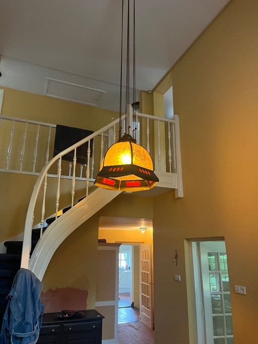 Originele hanglamp  art deco Amsterdamsche school