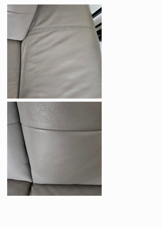 Image 1 of Sofá de cuero de diseño francés: calidad premium