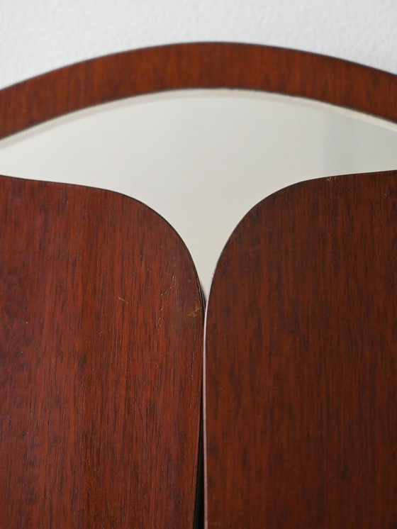 Image 1 of Miroir scandinave vintage avec panneaux latéraux rabattables