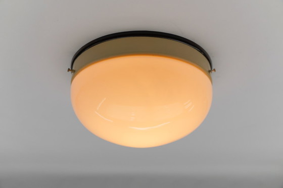 Image 1 of 1 di 12 Rara plafoniera minimalista Bauhaus / lampada da soffitto, Germania anni '30