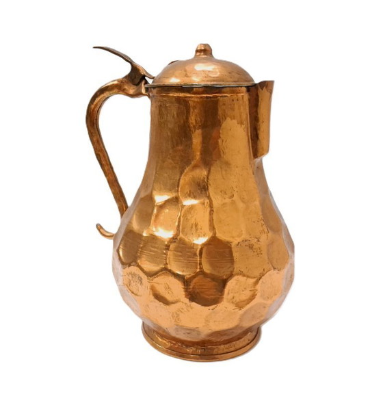 Image 1 of Brocca in rame d'epoca con coperchio