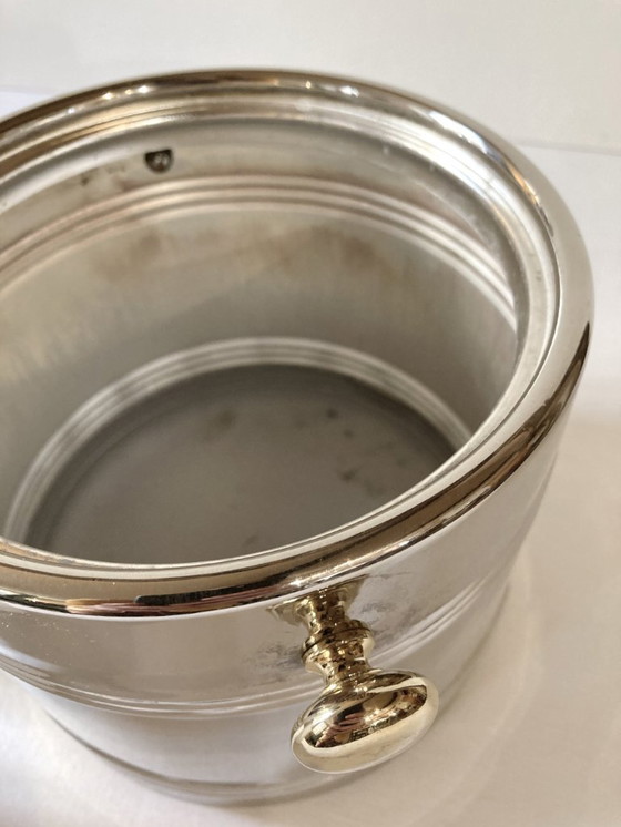 Image 1 of Silver-plated metal ice bucket
