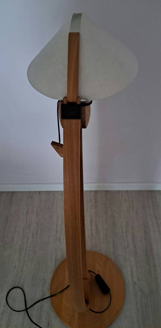 Image 1 of DOMUS Type 6304 Adjustable Floor Lamp – Original Lunopal Shade