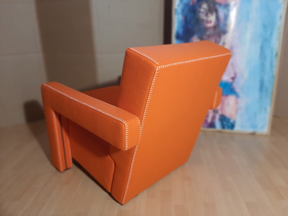 Image 1 of Cassina Utrecht 637 Nuovo mai usato in panno di lana Ruggine arancione (Serie 13L) Punto cavallo