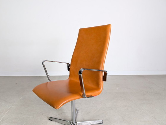 Image 1 of Original 3-piece set of Fritz Hansen Oxford Arne Jacobsen office chairs