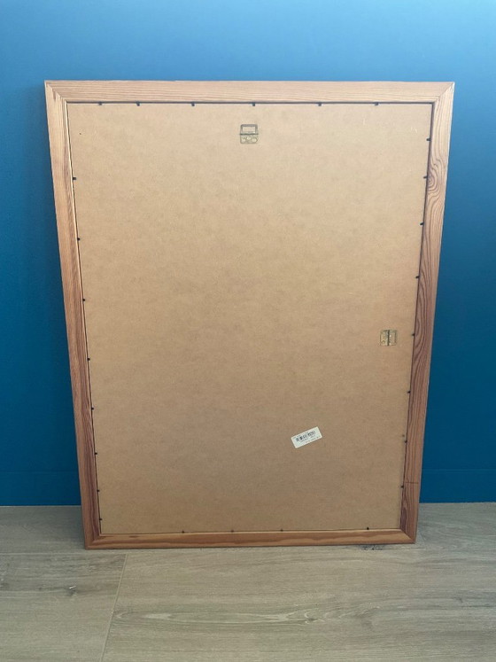 Image 1 of Tableau encadré style Paul Klee – portrait abstrait – déco moderne élégante