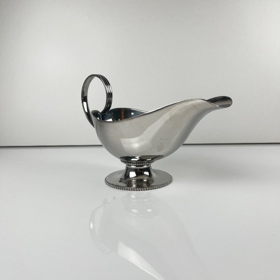 Image 1 of Royal BB stainless steel gravy boat, France, mid-20th century.
