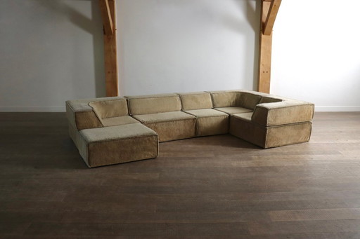 Divano COR Trio in beige Teddy di Team Form AG, anni '70