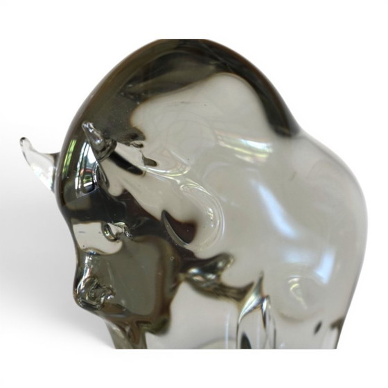 Image 1 of Escultura de toro de cristal de Murano de Livio Seguso, 1970
