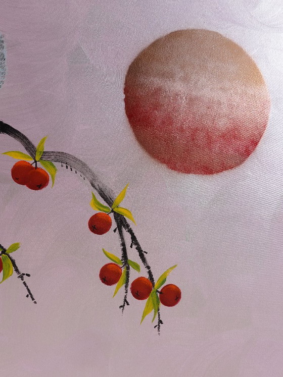 Love Birds J547 - Original Large Painting – Paintings & Drawings, Canvas (photo 9 of 15)