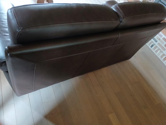 Burov French Design 2-seater and 3-seater set – Sofas, Leather, Wood (photo 8 of 12)