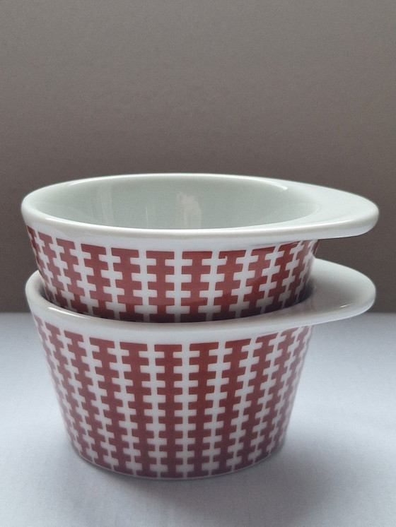 Image 1 of 6 porseleinen soufflévormen. Lukull.Schönwald Duitsland. 1950-1970