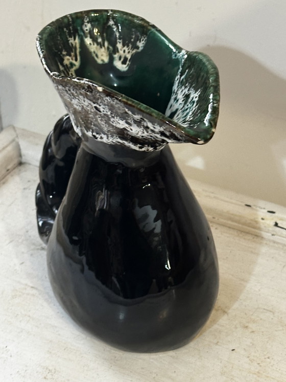 Sculptural Vallauris Pitcher in Glazed Ceramic, 1960s – Glass & Decanter, Vintage (photo 4 of 15)