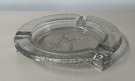 Cenicero de cristal Herman Jansen Halve Maan, Objetos decorativos, Vidrio, Transparente, Vintage (foto 2 de 6)