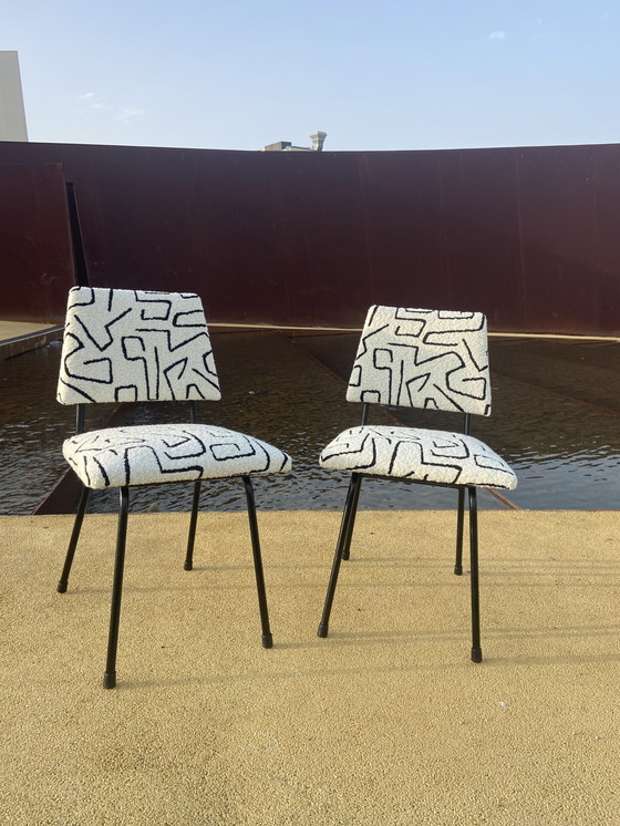 Image 1 of Paar gerestaureerde stoelen uit de jaren 50