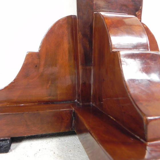 Image 1 of Art Deco Style Table With Different Types of Inlaid Wood