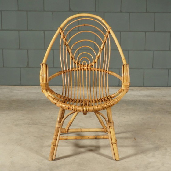 Image 1 of Vintage rotan fauteuil