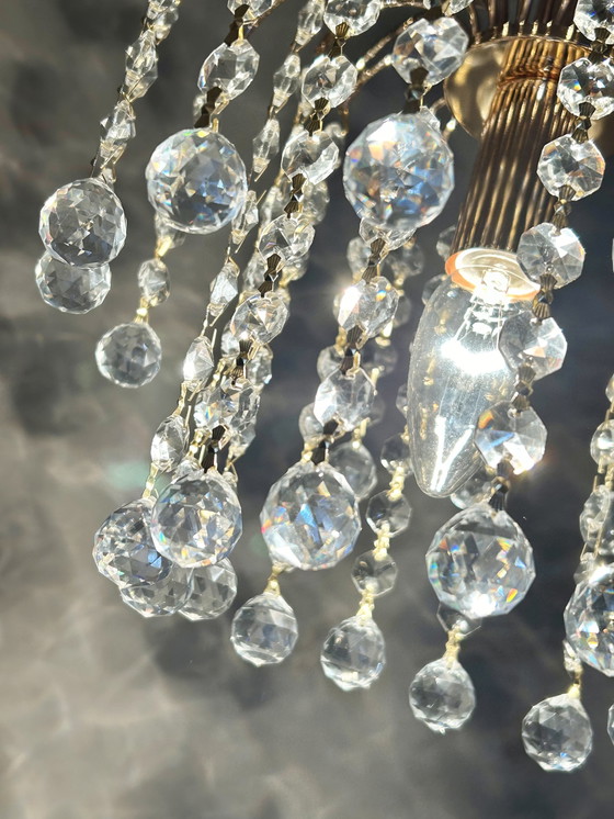 Image 1 of Satz von 2 Marken Swarovski Kronleuchter Anhänger Lampe Kristall