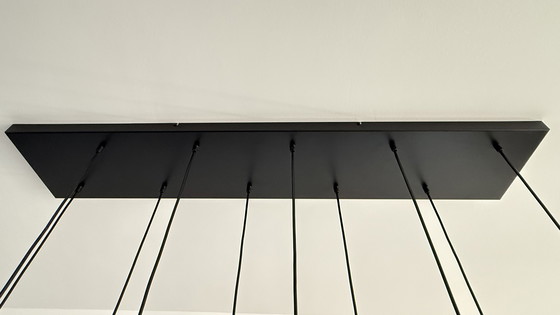 Image 1 of Quinto Smoke hanglamp met 10 glazen pendels