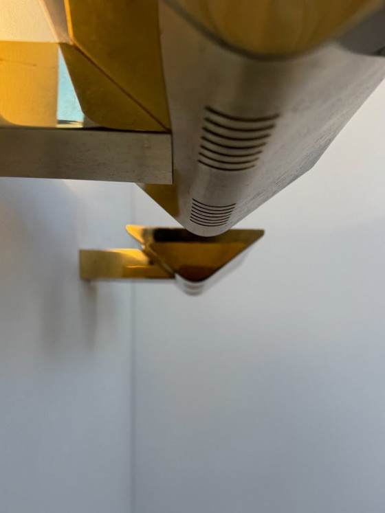 Image 1 of Paire d'appliques vintage laiton massif, France, 1970