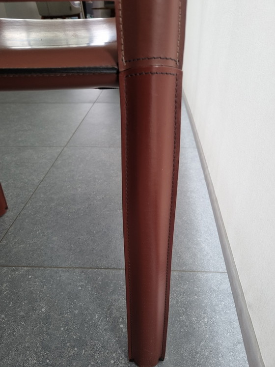 Set aus 4 Ladderback Esszimmerstühle – de Couro of Brazil, Leather (photo 8 of 8)