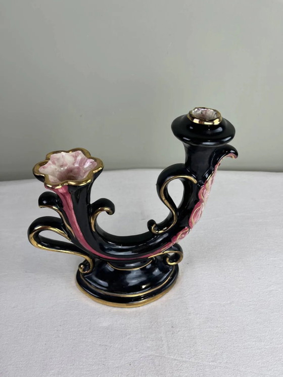 Jugendstil-Kronleuchter – Kerzenhalter, Porcelain, Ceramic, Art Nouveau (photo 3 of 14)
