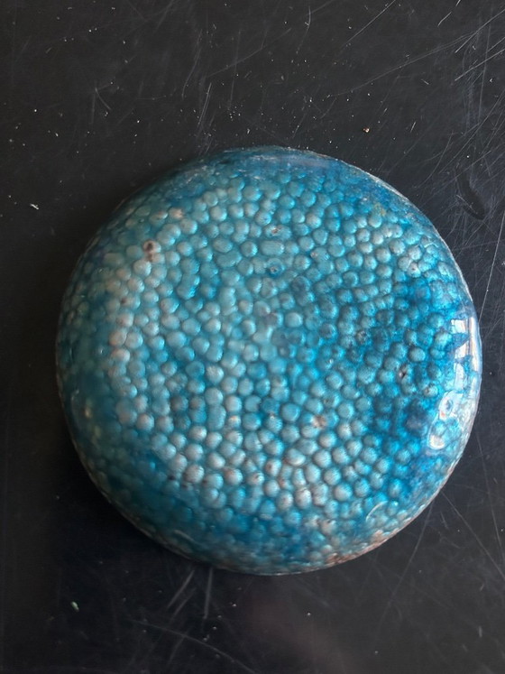 Image 1 of 5 enameled copper bowls