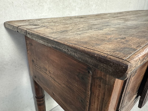 Image 1 of Antigua mesa auxiliar española - Siglo XIX