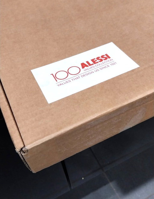 Alessi 125/30 Oval Serving Tray in 18/10 Stainless Steel – Satin Finish with Polished Edge, 35.5 cm