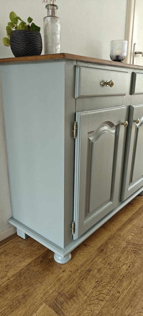 Image 1 of Vintage sideboard cabinet in concrete grey | Unique & atmospheric