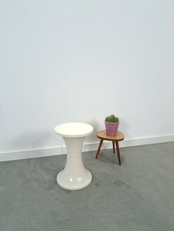 Image 1 of Plastic VEB Stool White No. 6