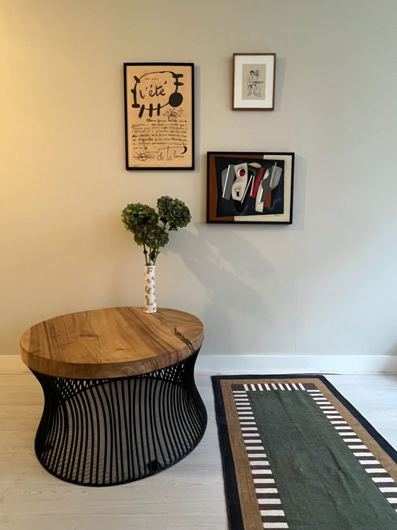 Tavolino da caffè rotondo unico – eigen ontwerp, Tavolini da caffè, Legno, Metallo (photo 9 of 15)