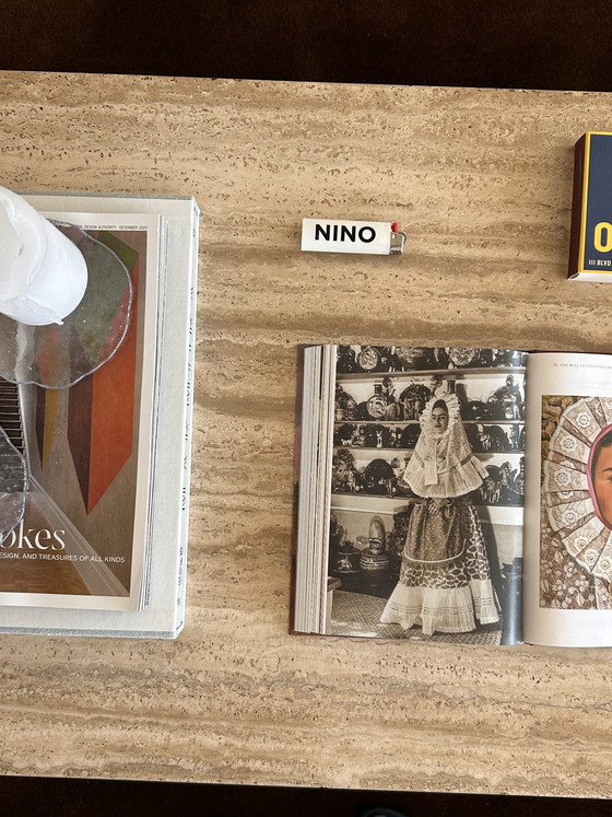 Image 1 of Vintage travertine coffee table, Italy 1970s