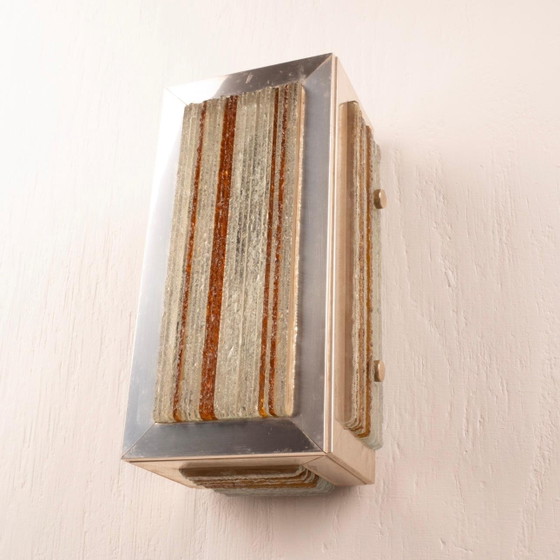Mid Century Modern Wall Light by Albano Poli for Poliarte Chrome Version – Glass (photo 10 of 14)