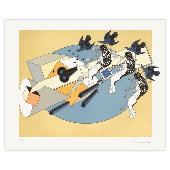 Alain LE YAOUANC signierte Lithographie Le Voyage D'Ulysse II 1977 – Lithographien & Drucke, Paper (photo 5 of 5)