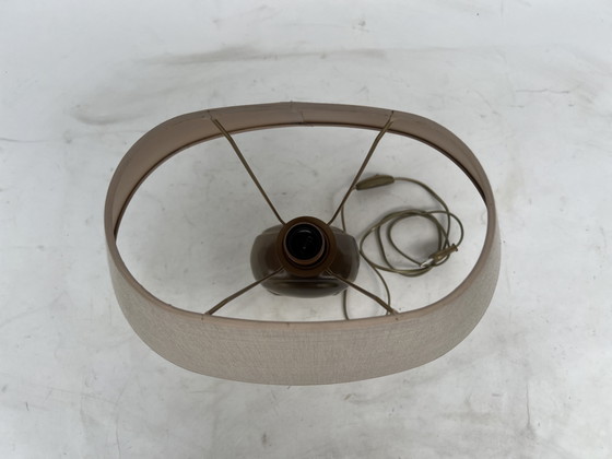 Bronze Vintage Table Lamp – Textile (photo 5 of 5)