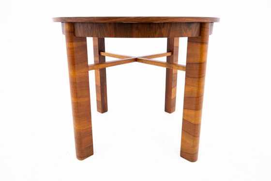Image 1 of Table ronde du 20e siècle de style Art déco, Pologne.
