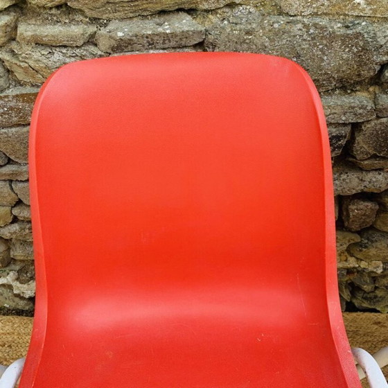 Image 1 of Set of 4 red europa chairs