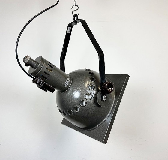 Image 1 of Projecteur de théâtre gris vintage d'Elektrosvit, années 1970