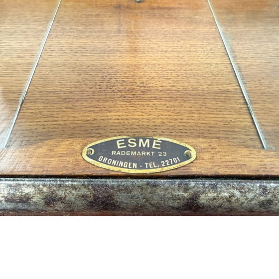Vintage Winkelvitrine van ESMÉ, Vitrinekasten, Hout, Glas, Bruin (foto 8 van 14)
